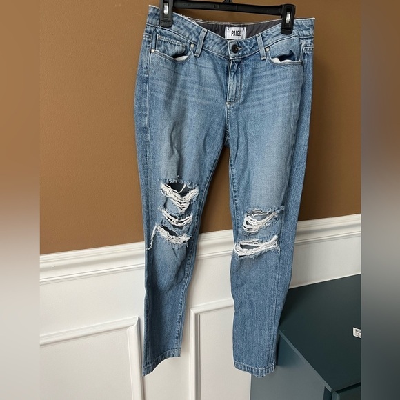 PAIGE Jimmy Jimmy Ankle Liza Destructed Size 26 Destroyed Jeans - Picture 4 of 9
